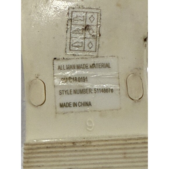 TORY BURCH IVORY MINI MILLER JELLY THONG SANDALS SIZE 9 W/ DUST BAG - Picture 5 of 7